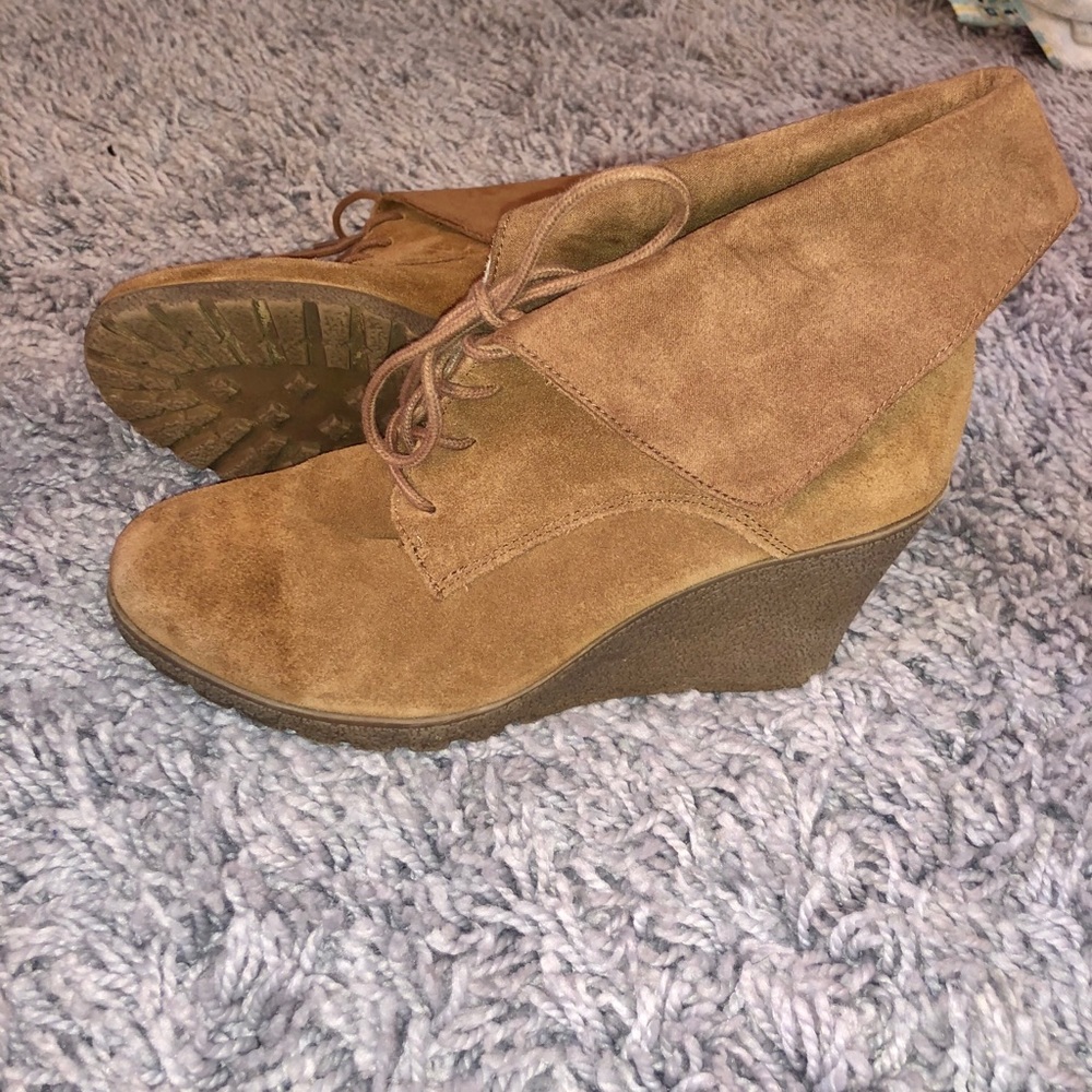 Brown Wedge booties